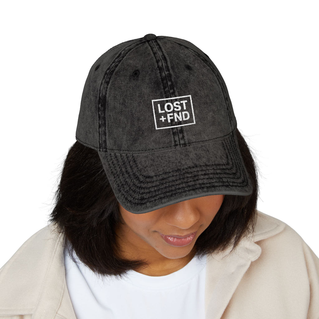 Lost + FND Black embroidered cap